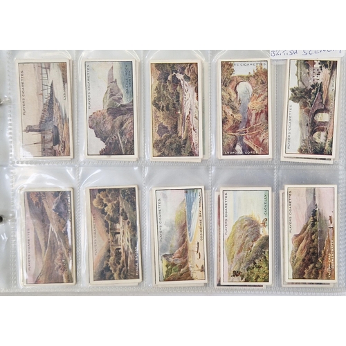 446 - Six ring binder albums of cigarette cards to include Edwards, Ringer & Bigg Musical Instruments set,... 