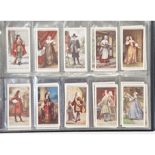 446 - Six ring binder albums of cigarette cards to include Edwards, Ringer & Bigg Musical Instruments set,... 