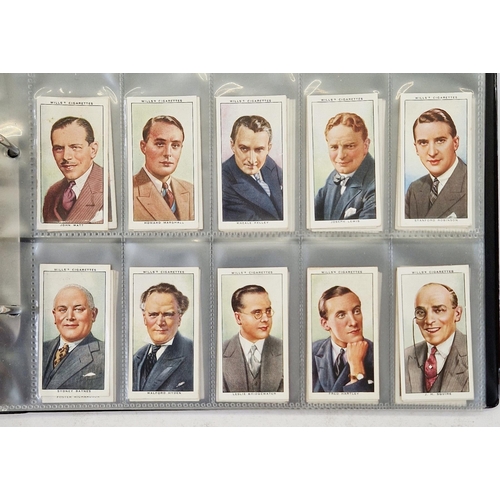 446 - Six ring binder albums of cigarette cards to include Edwards, Ringer & Bigg Musical Instruments set,... 