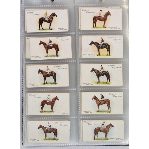 446 - Six ring binder albums of cigarette cards to include Edwards, Ringer & Bigg Musical Instruments set,... 