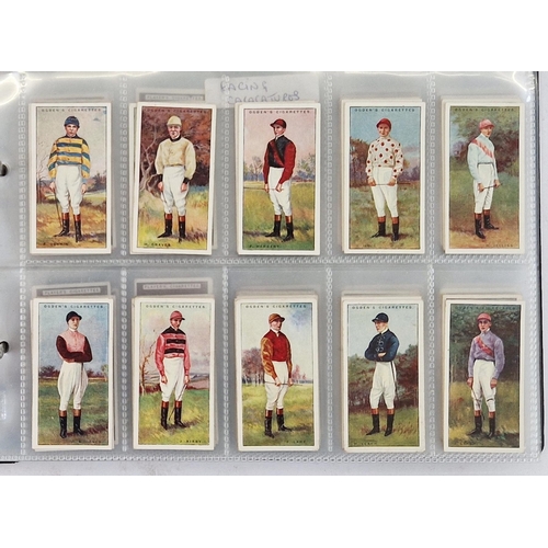 446 - Six ring binder albums of cigarette cards to include Edwards, Ringer & Bigg Musical Instruments set,... 