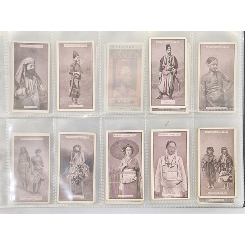 447 - Collection of 11 cigarette card part sets ring binder albums including numerous sets by Wills such a... 