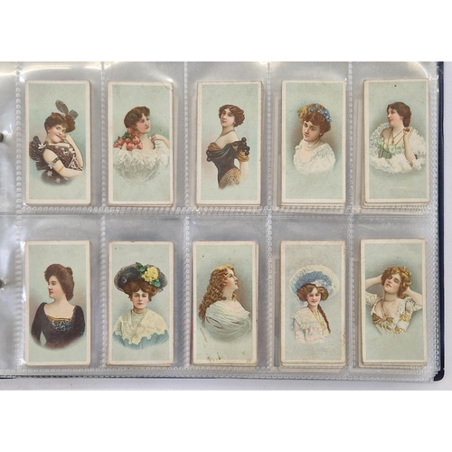 447 - Collection of 11 cigarette card part sets ring binder albums including numerous sets by Wills such a... 