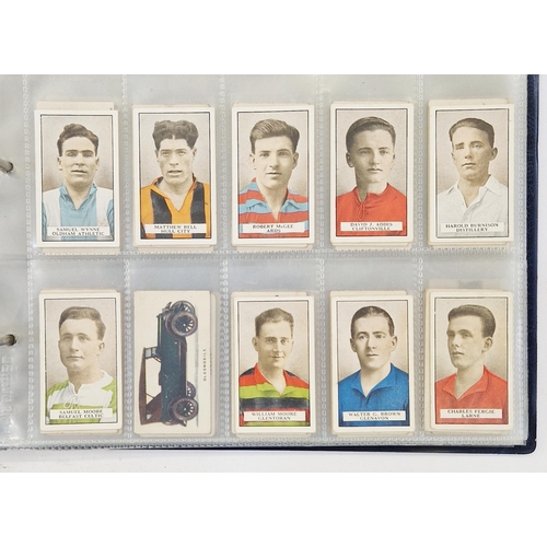 447 - Collection of 11 cigarette card part sets ring binder albums including numerous sets by Wills such a... 