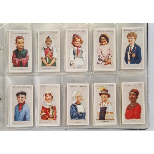 447 - Collection of 11 cigarette card part sets ring binder albums including numerous sets by Wills such a... 