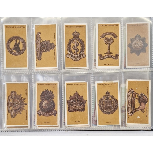 447 - Collection of 11 cigarette card part sets ring binder albums including numerous sets by Wills such a... 