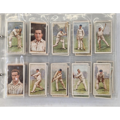 447 - Collection of 11 cigarette card part sets ring binder albums including numerous sets by Wills such a... 