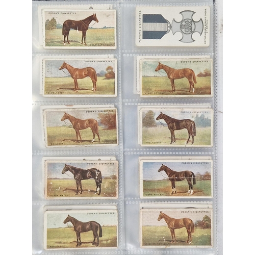 447 - Collection of 11 cigarette card part sets ring binder albums including numerous sets by Wills such a... 