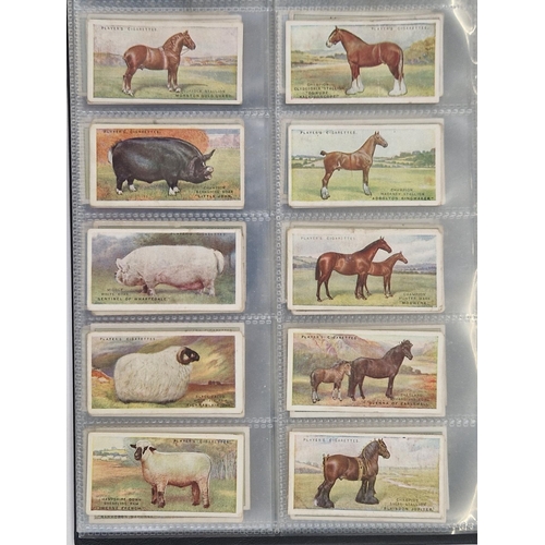 448 - Five albums of cigarette cards to include John Player & Sons British Livestock, John Player & Sons B... 