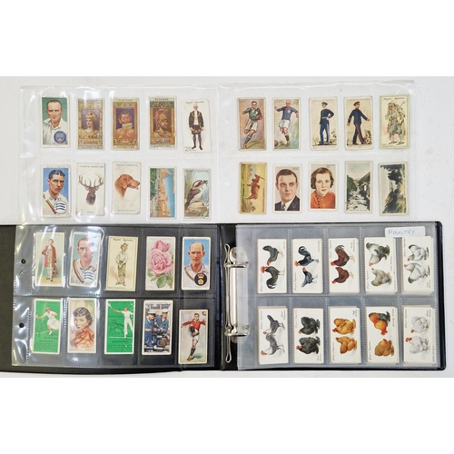 449 - Collection of cigarette and other cards to include Frys Chocolate Fowls, Pigeons and Dogs part set, ... 