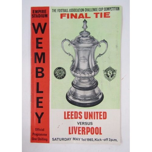 422 - Quantity 1960s Wembley final football programmes; Blackburn Rovers V Wolverhampton Wanderers 1960, L... 