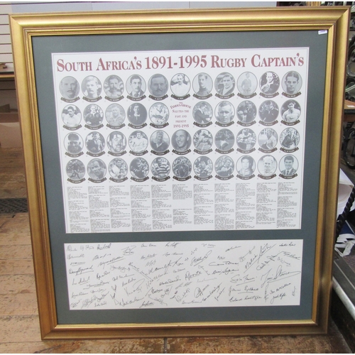 407 - South Africa rugby interest; collection of rugby related collectables, to include South Africa RWC 1... 