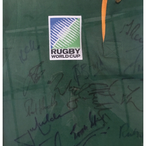 407 - South Africa rugby interest; collection of rugby related collectables, to include South Africa RWC 1... 