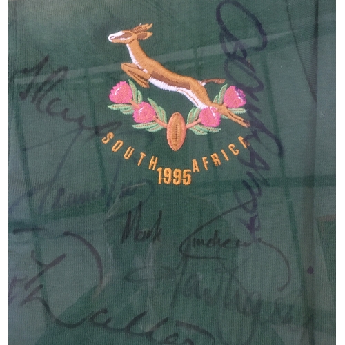 407 - South Africa rugby interest; collection of rugby related collectables, to include South Africa RWC 1... 