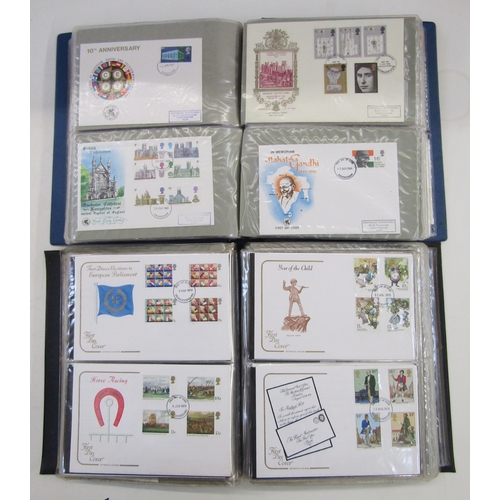 108 - GB & all world stamps: Box of 5 albums and 2 cover albums (mainly GB 1970’s purposed-to-event) plus ... 