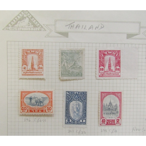 112 - World stamps: Various album pages, stock cards and covers of mint/used definitives & commemoratives ... 