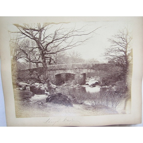 402 - Photograph album containing late 19th/early 20th century, containing views of Looe, Cornwall, Glouce... 