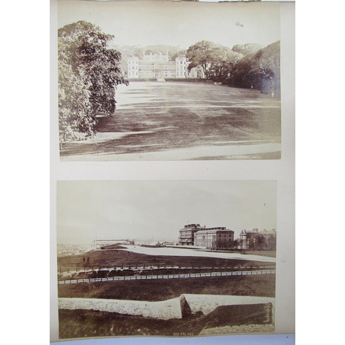 402 - Photograph album containing late 19th/early 20th century, containing views of Looe, Cornwall, Glouce... 