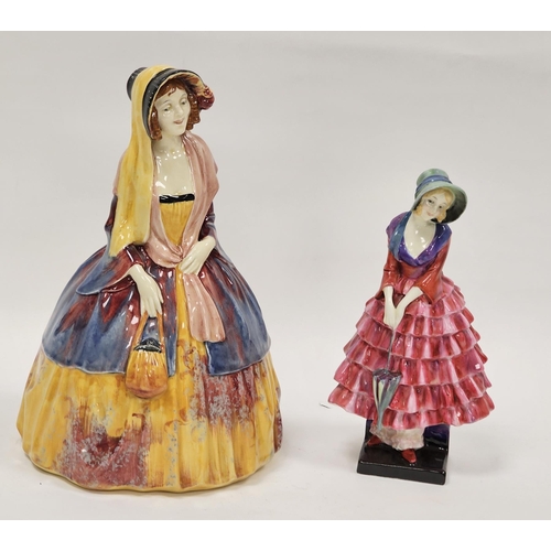 19 - Two Royal Doulton figurines including Sylvia HN1478 28cm high and Priscilla (hand marked to base inc... 