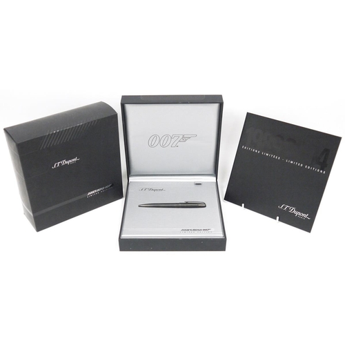 196 - ST Dupont James Bond 007 limited edition ball point pen, complete with original presentation box, in... 