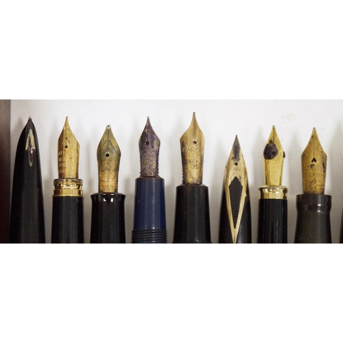 228 - Collection of 14 fountain pens, including three De La Rue Onoto The Pen with 14ct nibs, two De La Ru... 