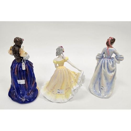 7 - Three Royal Doulton figures including Ninette HN2379, Desdemona HN3676 and Mrs H Bonfoy HN3319 (3)