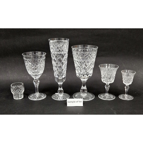 94 - Large quantity of Stuart cut glass drinking glasses to include a set of eleven 