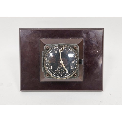 1009 - WWII Luftwaffe issue eight-day Bo-UK2 aircraft clock by Kienzle, with revolving bezel, the backplate... 