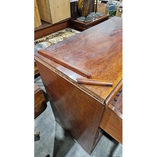 1080 - Victorian mahogany secretaire chest, the button release fall front opening to reveal various drawers... 