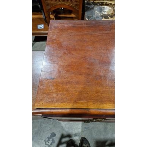 1080 - Victorian mahogany secretaire chest, the button release fall front opening to reveal various drawers... 