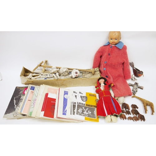 167 - Mixed lot of toys and collectables including skeleton Pelham Puppet (with partial box), collection o... 