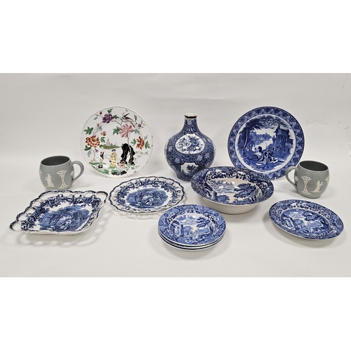 26 - Mixed lot of 19th and early 20th century ceramics including four Copeland Spode's Italian bowls, two... 