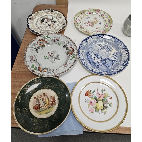 26 - Mixed lot of 19th and early 20th century ceramics including four Copeland Spode's Italian bowls, two... 