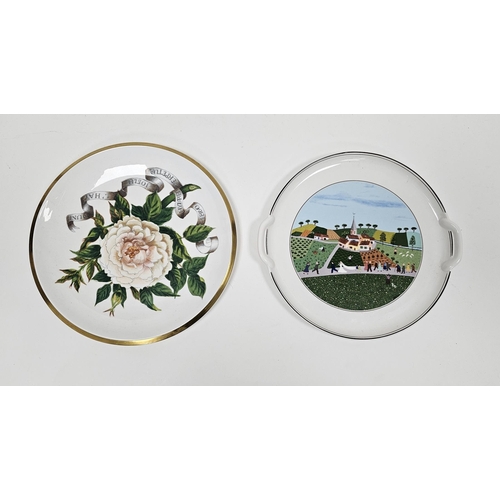 32 - Villeroy and Boch circular sandwich plate in the Naif design 32cm diameter and a Portmeirion sandwic... 