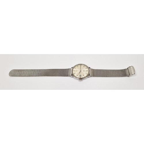 460 - Omega De Ville automatic gentleman's wristwatch, the silvered dial with baton hour markers, date ape... 