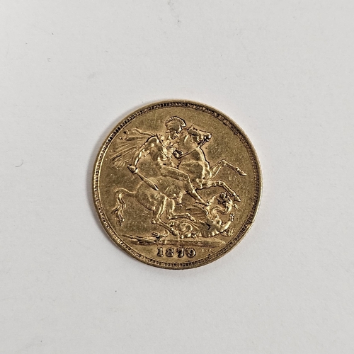 614 - Victorian gold sovereign 1879