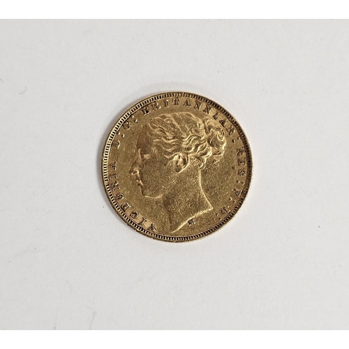 614 - Victorian gold sovereign 1879