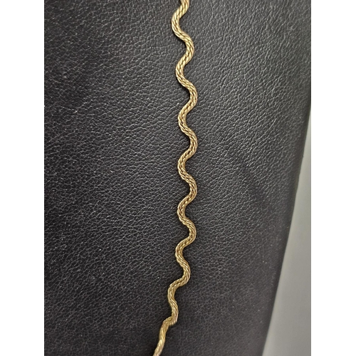 660 - LOT WITHDRAWN
9ct gold wavy curb link necklace, 4.8g approx