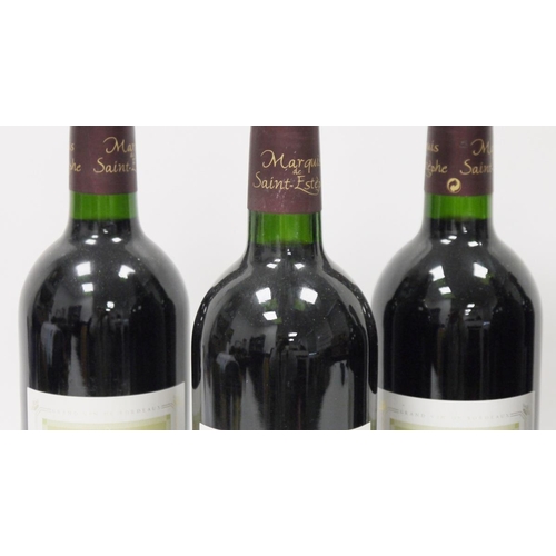 696 - Six bottles of Prestige du Marquis de Saint Estephe 1999 Saint Estephe in numbered bottles (6)