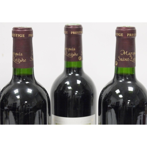 696 - Six bottles of Prestige du Marquis de Saint Estephe 1999 Saint Estephe in numbered bottles (6)