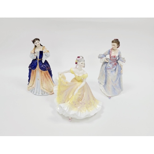 7 - Three Royal Doulton figures including Ninette HN2379, Desdemona HN3676 and Mrs H Bonfoy HN3319 (3)