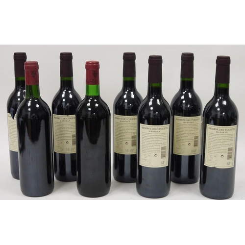 704 - Six bottles of Reserve des Tuguets 2006 Madiran and two of Chateau Saint Seurin 1990 Bordeaux (8)