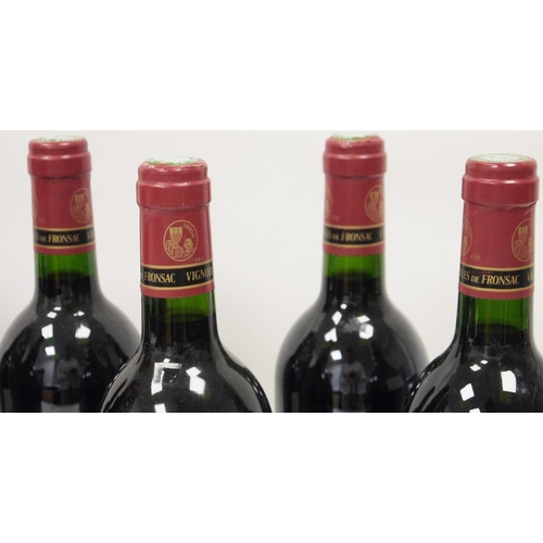 705 - Eight bottles of Chateau Coutreau Fronsac 1996 Grand Vin de Bordeaux (8)