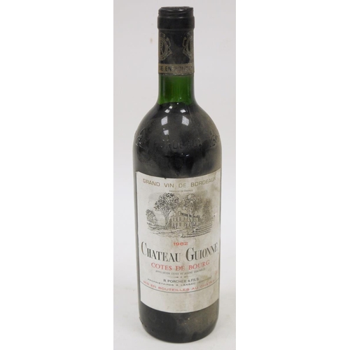 707 - 11 bottles of 1982 Chateau Guionne Cotes de Bourg by R Porcher et fils in original crate (no lid)