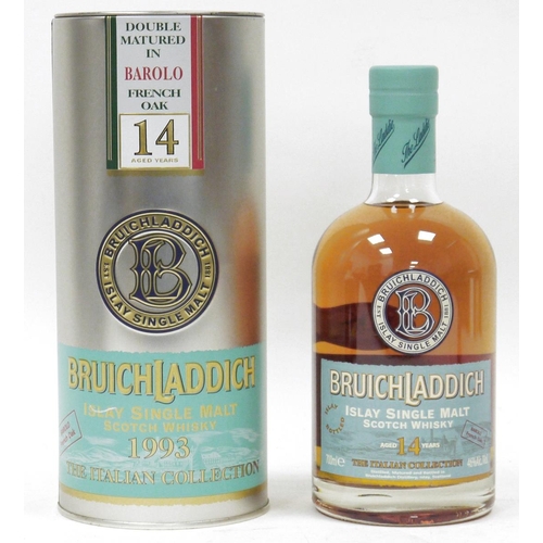 757 - Bruichladdich 14 year old Italian collection Islay single malt scotch whisky distilled in 1993, 700m... 