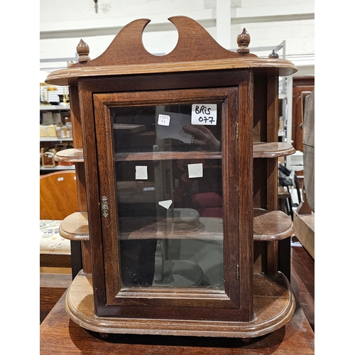 1092 - Late 19th century Aesthetic-movement mahogany washstand with pierced carved upstand above a cupboard... 