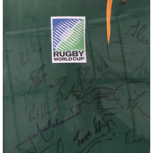 120 - South Africa rugby interest; collection of rugby related collectables, to include South Africa RWC 1... 