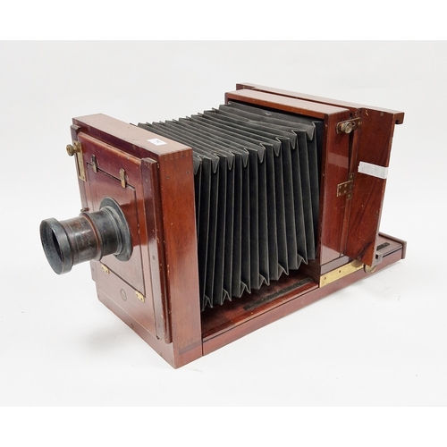 142 - City Sale and Exchange 'Salex' mahogany and brass-mounted tailboard camera, early 20th century, with... 