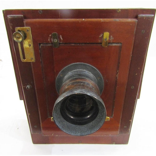 142 - City Sale and Exchange 'Salex' mahogany and brass-mounted tailboard camera, early 20th century, with... 