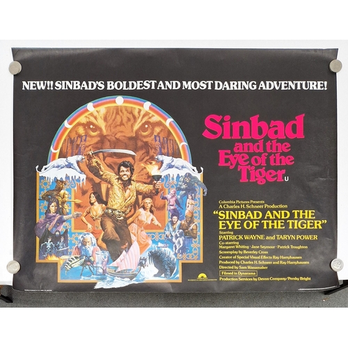 162 - Sinbad & The Eye Of The Tiger (1977) British Quad film poster with Victor Gadino artwork, rolled, 30... 